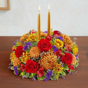 Brilliant Autumn Centerpiece Flower Bouquet