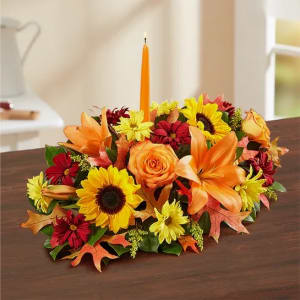 Field of Europe for Fall Centerpiece Flower Bouquet