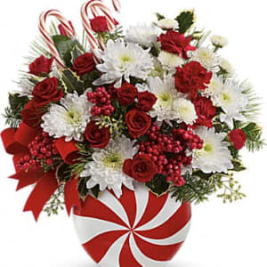 Peppermint Swirl Flower Bouquet