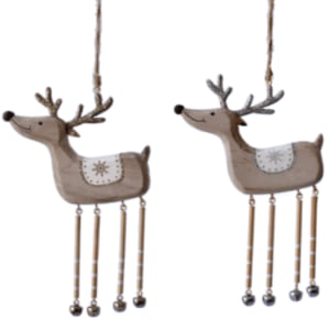 Gold & Silver Deer Ornaments Flower Bouquet