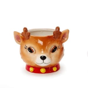 Reindeer Holiday Container Flower Bouquet