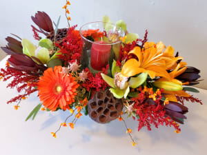 Harvest Hurricane Flower Bouquet
