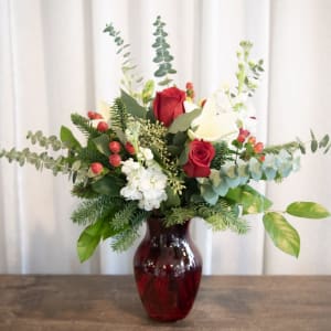Candy Cane Dreams Flower Bouquet
