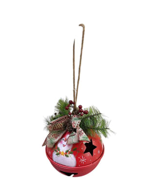 Oversized Jingle Bell Ornament Flower Bouquet