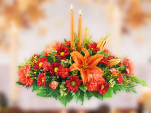 Grateful Centerpiece Flower Bouquet