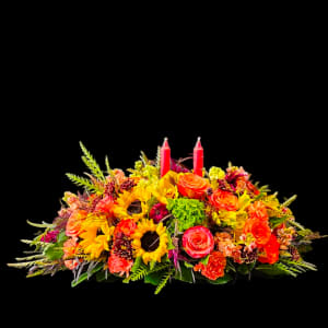 BRIGHT FALL CENTERPIECE Flower Bouquet