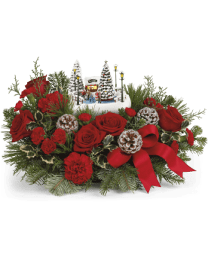Thomas Kinkade's Oh What Fun Bouquet EBF-628 Flower Bouquet
