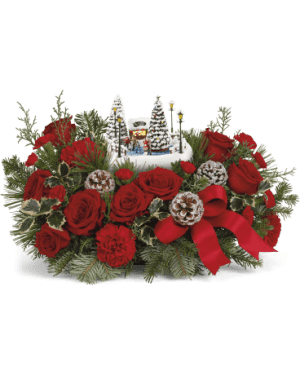 Thomas Kinkade's Oh What Fun Bouquet EBF-628 Flower Bouquet
