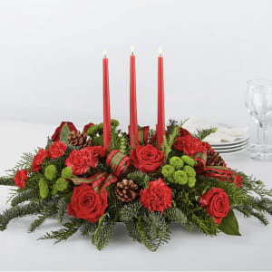 By The Candlelight Centerpiece Flower Bouquet