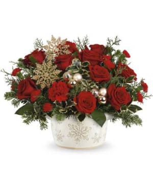 Teleflora's Snowflake Symphony Bouquet Flower Bouquet