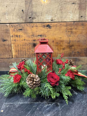 SALE! "Where's Santa?" Lantern Centerpiece