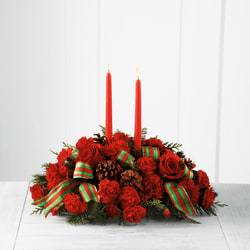 Holiday Classic Centerpiece Flower Bouquet
