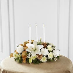 Season's Glow Centerpiece Flower Bouquet