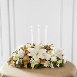 Season's Glow Centerpiece Flower Bouquet
