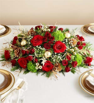 Lavish Christmas™ Centerpiece Flower Bouquet