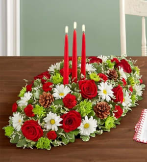 Season’s Greetings™ Centerpiece Flower Bouquet
