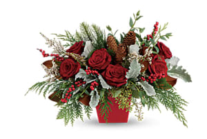 Winter Blooms Centerpiece TWR14-6A Flower Bouquet