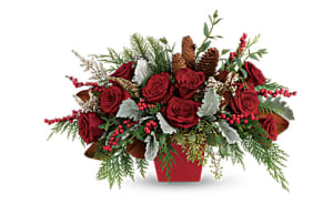 Winter Blooms Centerpiece TWR14-6A Flower Bouquet