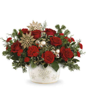 Teleflora's Snowflake Symphony Bouquet Flower Bouquet