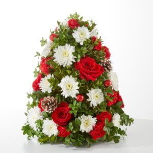 Let It Snow Tree Flower Arrangement Let It Snow Tree Flower Bouquet