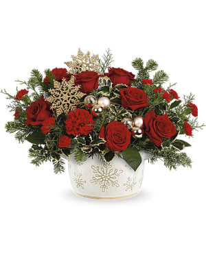 Teleflora's Snowflake Symphony Bouquet Flower Arrangement Teleflora's Snowflake Symphony Bouquet Flower Bouquet