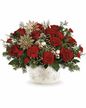 Teleflora's Snowflake Symphony Bouquet Flower Arrangement Teleflora's Snowflake Symphony Bouquet Flower Bouquet