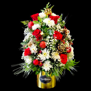 CHRISTMAS TREE IN BOX Flower Bouquet