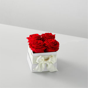 Red Forever Roses Flower Bouquet