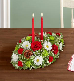 Season’s Greetings™ Centerpiece Flower Bouquet