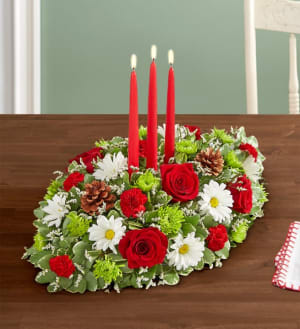 Season’s Greetings™ Centerpiece Flower Bouquet