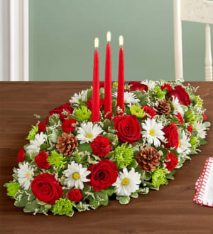 Season’s Greetings™ Centerpiece Flower Bouquet