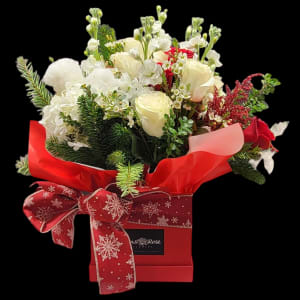 WHITE & MERRY IN ANY BOX Flower Arrangement WHITE & MERRY IN ANY BOX Flower Bouquet