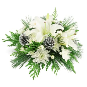 Simply Snow Flower Bouquet