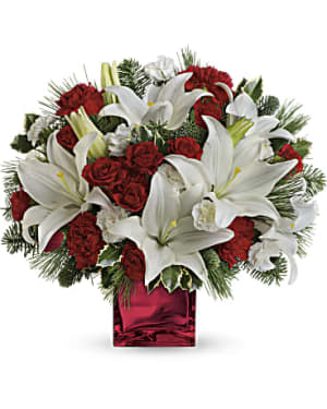 Caroling in the Snow Flower Bouquet