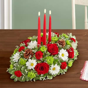 Season’s Greetings™ Centerpiece Flower Arrangement Season’s Greetings™ Centerpiece Flower Bouquet