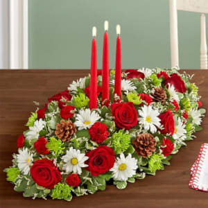 Season’s Greetings™ Centerpiece Flower Arrangement Season’s Greetings™ Centerpiece Flower Bouquet