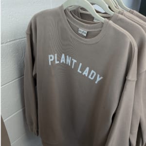 PLANT LADY Graphic Sweatshirt Flower Bouquet
