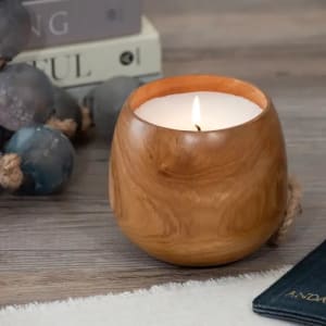 Palo Santo & Cedar Candle Flower Bouquet