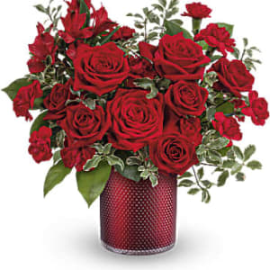 Radiant Crimson Flower Bouquet
