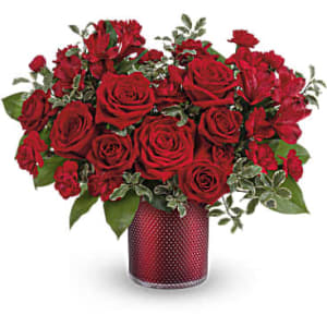 Radiant Crimson Flower Bouquet