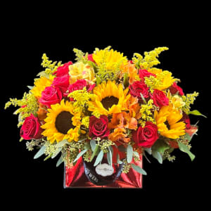 CRIMSON SUN Flower Bouquet