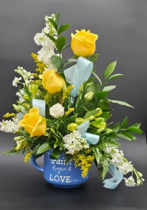 Faith, Hope, and Love designers choice Flower Bouquet