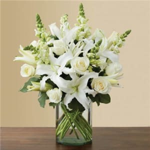 Classic All White Arrangement