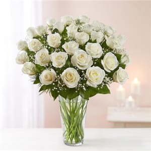 Ultimate Elegance™ Long Stem White Roses