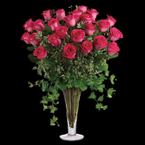 Dreaming in Pink - Long Stemmed Pink Roses Flower Bouquet