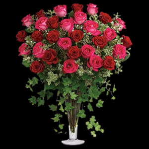 Dreaming in Pink - Long Stemmed Pink Roses Flower Bouquet