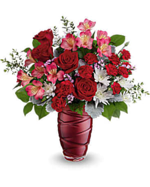 Teleflora's Loving Swirls Flower Bouquet