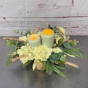Harvest Moon Glow Silk (Artificial) Centerpiece