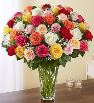 ABOVE ALL - ASSORTED PREMIUM ROSES Flower Bouquet