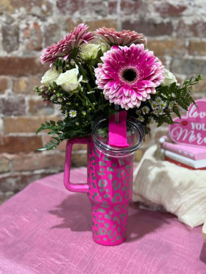 Valentine's Day Flower Tumbler